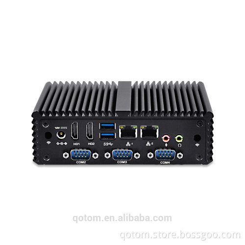 3 Display 2 Lan Mini Pc Q410P with Processor 3215U (2M Cache, 1.70 GHz, Broadwell) ,apply to POS systerm, proxy, Pc Router